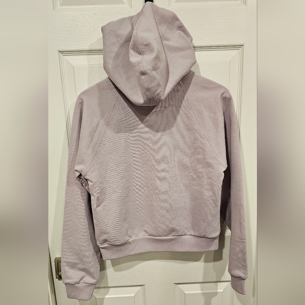 NWT Coach Women's Shrunken Raglan Light Purple Sticker Patch Hoodie Size--XS - Picture 7 of 14